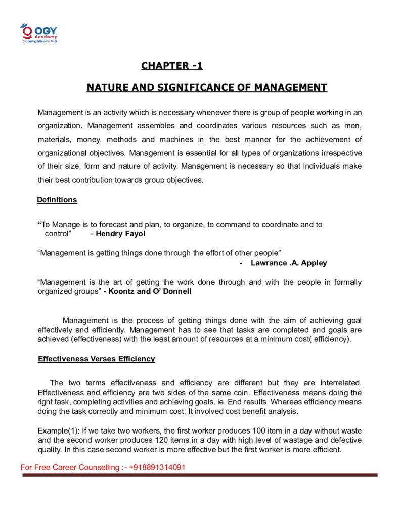 thumbnail of 1 -Nature and significance of management