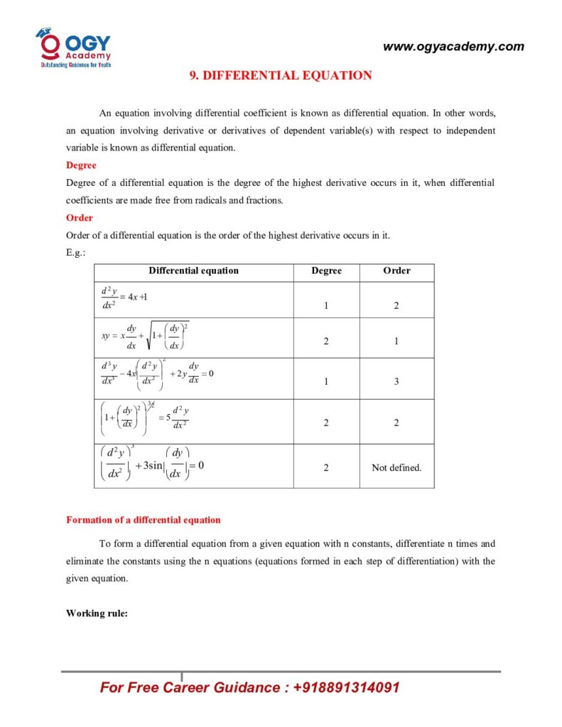 thumbnail of Chapter9_DIFFERENTIAL EQUATION NOTES_Maths_Copy